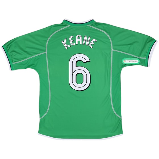 2001-03 Ireland Home Shirt Keane #6 (L)