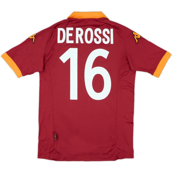 2012-13 Roma Home Shirt De Rossi #16 (L)