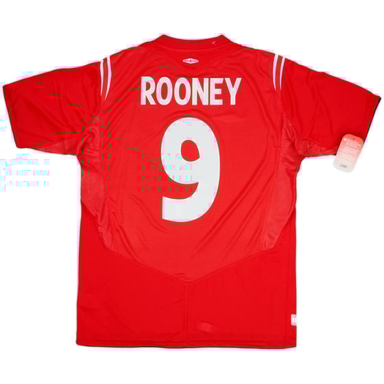 2004-06 England Away Shirt Rooney #9 (L)
