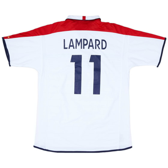 2003-05 England Home Shirt Lampard #8 - 7/10 - (L)