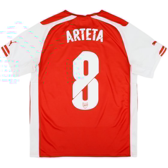2014-15 Arsenal Home Shirt Arteta #8 - 8/10 - (M)