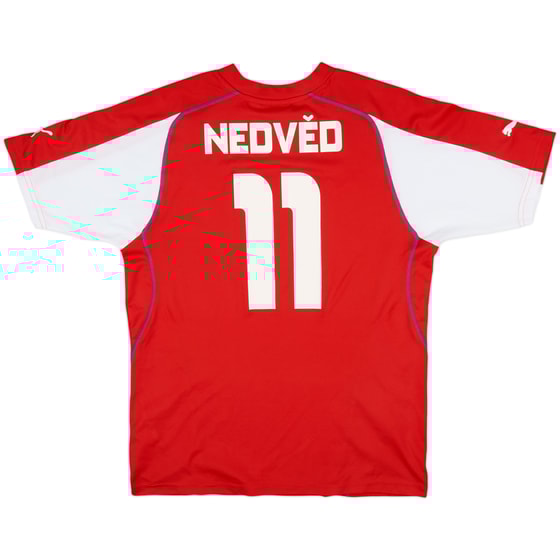 2003-04 Czech Republic Home Shirt Nedved #11 - 8/10 - (L)