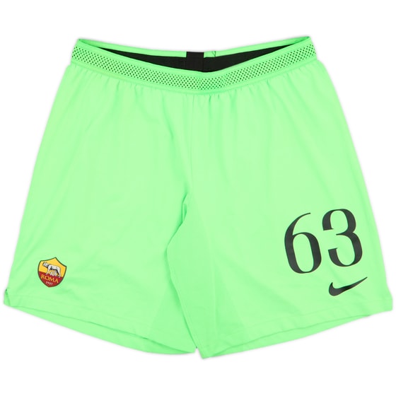 2018-19 Roma Player Issue GK Shorts #63 - 8/10 - (L)