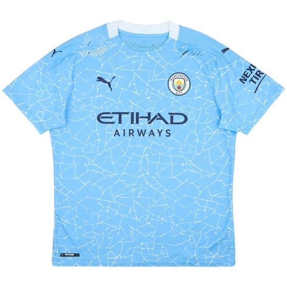 2020-21 Manchester City Authentic Home Shirt - 5/10 - (XL)