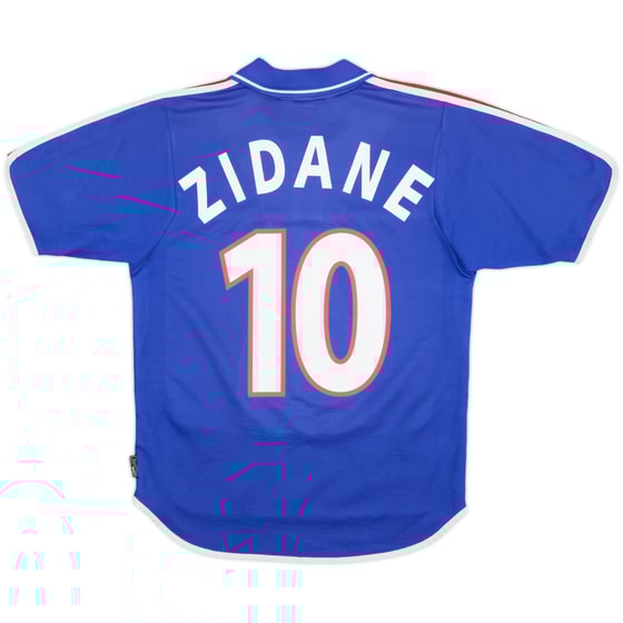 2000-02 France Home Shirt Zidane #10 - 8/10 - (S)
