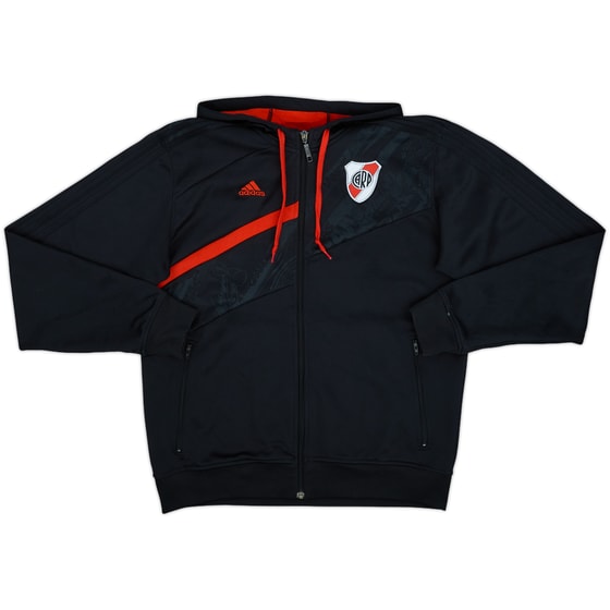 2008-09 River Plate adidas Hooded Sweat Top - 8/10 - (M)