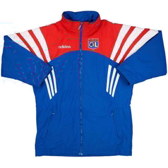 1996-97 Lyon adidas Padded Bench Coat - 7/10 - (M/L)
