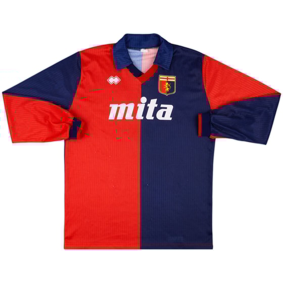 1990-91 Genoa Home Shirt #3 - 5/10 - (XL)