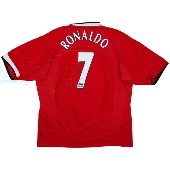 2004-06 Manchester United Home Shirt Ronaldo #7 - 6/10 - (XXL)