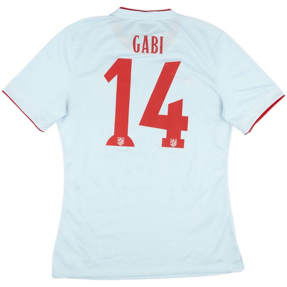2014-15 Atletico Madrid Player Issue Away Shirt Gabi #14 - 8/10 - (L)