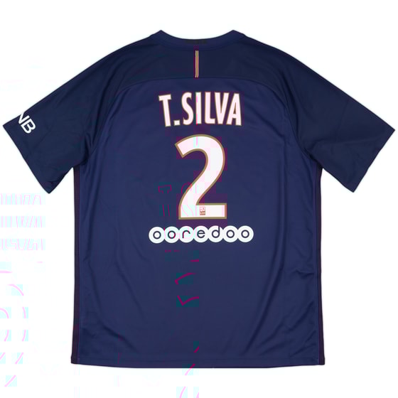 2016-17 Paris Saint-Germain Home Shirt T.Silva #2 - 9/10 - (XL)