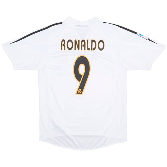 2004-05 Real Madrid Home Shirt Ronaldo #9 - 8/10 - (S)