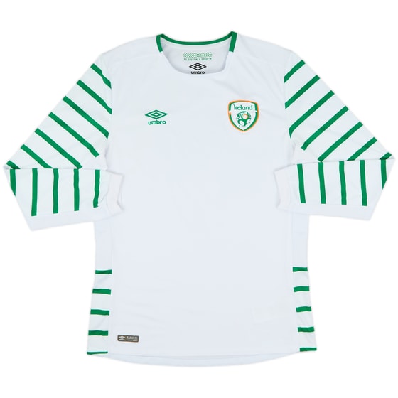 2016-17 Ireland Away L/S Shirt - 9/10 - (L)