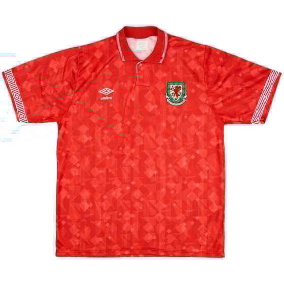 1990-92 Wales Home Shirt #11 - 9/10 - (L)