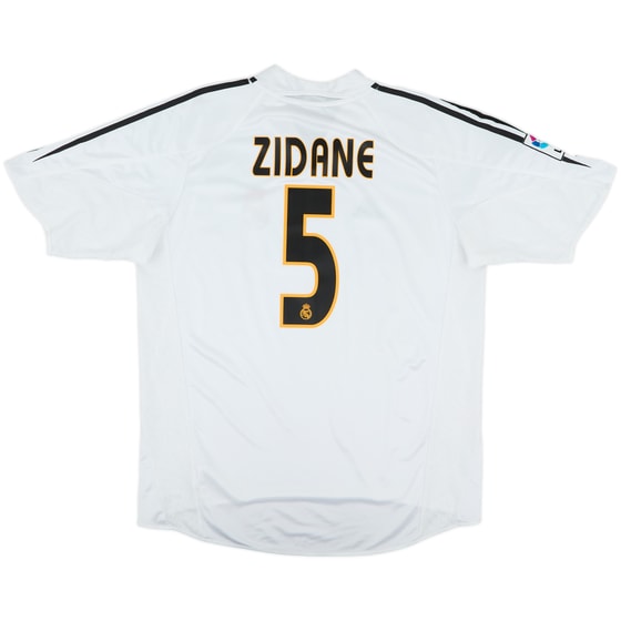 2004-05 Real Madrid Home Shirt Zidane #5 - 7/10 - (L)