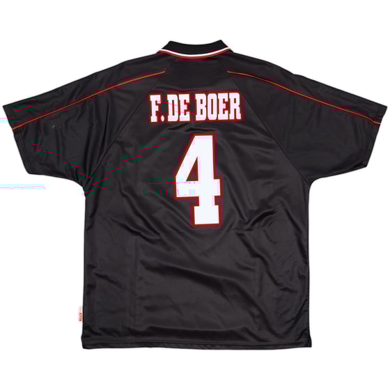 1998-99 Ajax Away Shirt F.De Boer #4 - 9/10 - (XL)