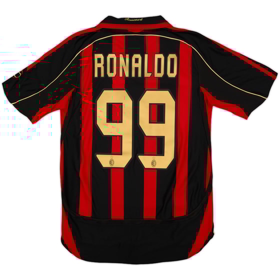 2006-07 AC Milan Home Shirt Ronaldo #99 - 6/10 - (S)