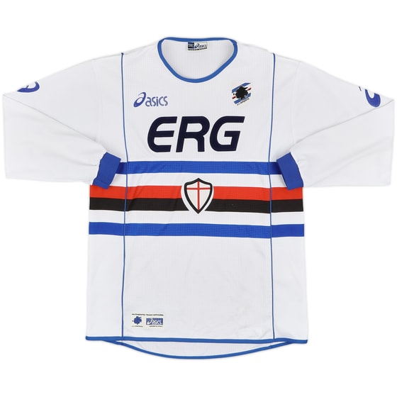 2002-03 Sampdoria Away L/S Shirt - 8/10 - (M)