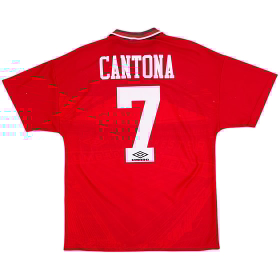 1994-96 Manchester United Home Shirt Cantona #7 - 8/10 - (M)