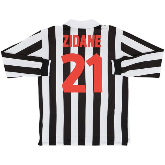 1998-99 Juventus Home L/S Shirt Zidane #21 - 9/10 - (XL)