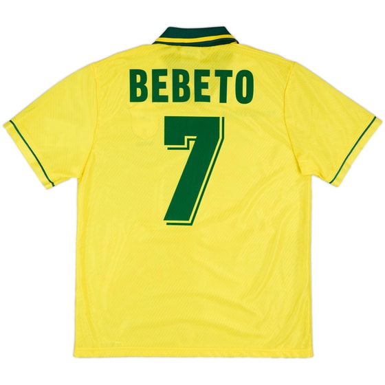 1994 Brazil Home Shirt Bebeto #7 - 8/10 - (M)