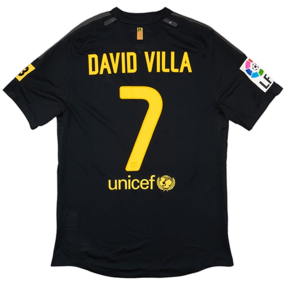 2011-12 Barcelona Player Issue Away Shirt David Villa #7 - 8/10 - (L)