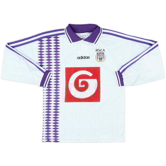 1995-96 Anderlecht Home L/S Shirt - 8/10 - (S.Boys)