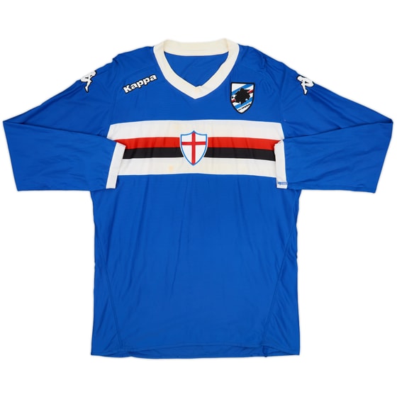 2010-11 Sampdoria Home L/S Shirt - 5/10 - (XL)