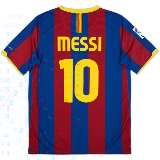 2010-11 Barcelona Home Shirt Messi #10 - 8/10 - (XL.Boys)
