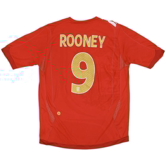2006-08 England Away Shirt Rooney #9 - 5/10 - (S)