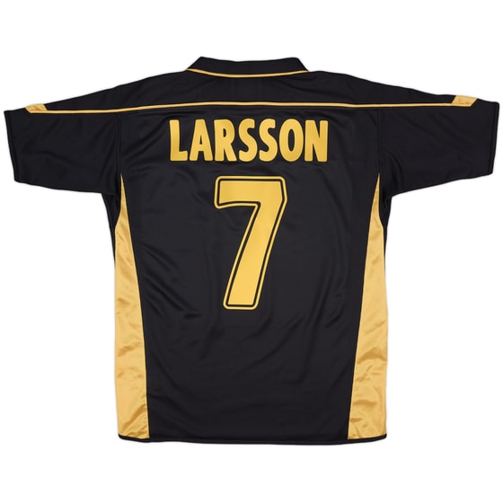 2003-04 Celtic Away Shirt Larsson #7 - 8/10 - (M)
