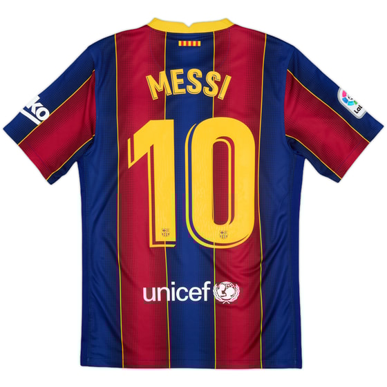 2020-21 Barcelona Home Shirt Messi #10 - 8/10 - (S)