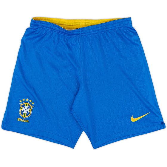 2018-19 Brazil Home Shorts - 9/10 - (S)