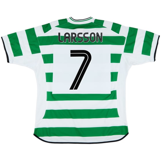 2001-03 Celtic Home Shirt Larsson #7 - 9/10 - (L)