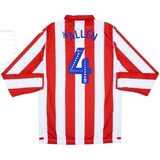 2019-20 Stoke City Home L/S Shirt Allen #4 - 8/10 - (XXL)