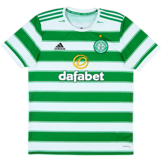 2021-22 Celtic Home Shirt - 9/10 - (M)