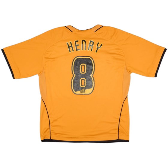 2006-08 Wolves Home Shirt Henry #8 - 6/10 - (L)