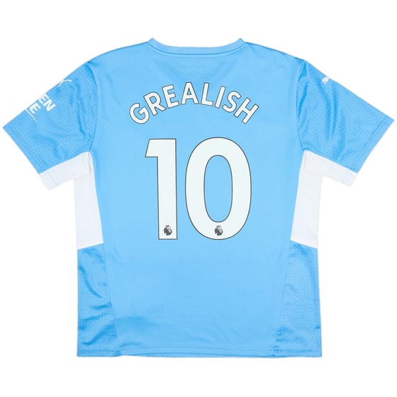 2021-22 Manchester City Home Shirt Grealish #10 - 10/10 - (L)