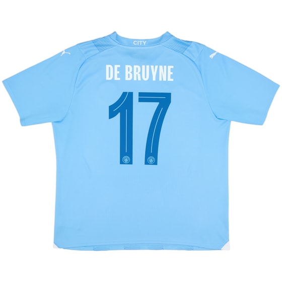 2023-24 Manchester City Home Shirt De Bruyne #17 - 10/10 - (XL)