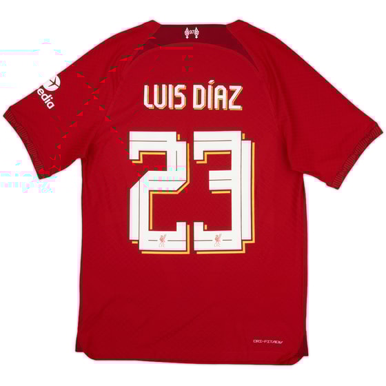 2022-23 Liverpool Authentic Home Shirt Luis Diaz #23 - 10/10 - (M)