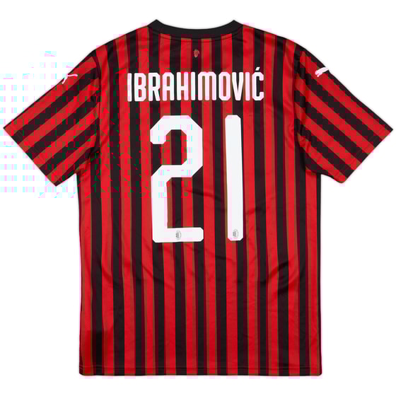 2019-20 AC Milan Home Shirt Ibrahinovic #21 - 6/10 - (S)