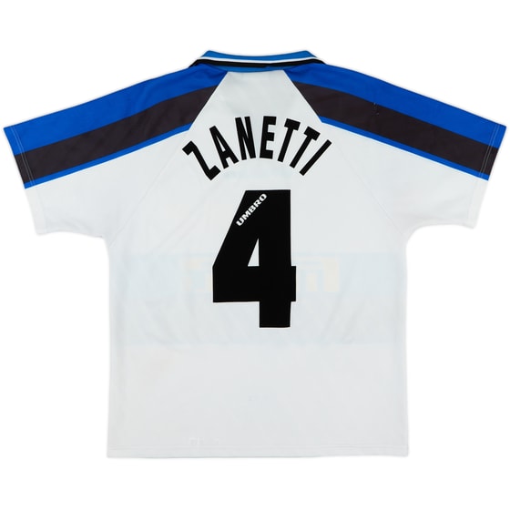 1996-97 Inter Milan Away Shirt Zanetti #4 - 9/10 - (M)