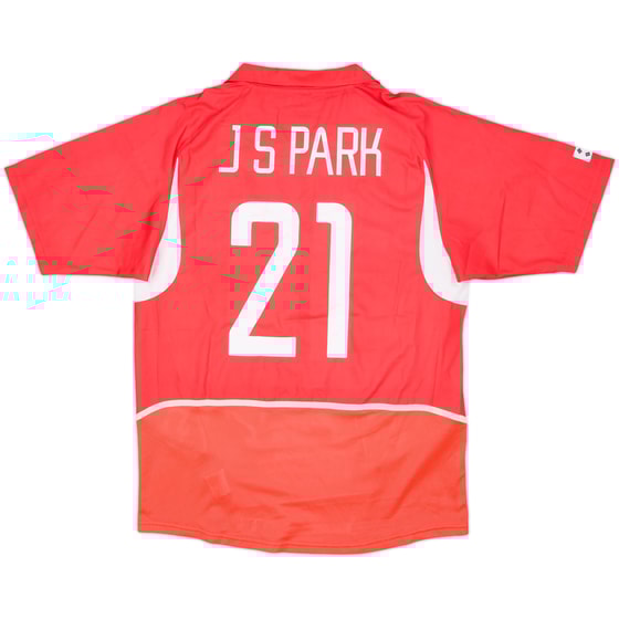 2002-03 South Korea Home Shirt J.S. Park #21 - 7/10 - (XL)