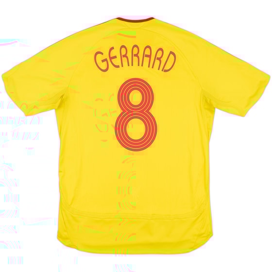 2006-07 Liverpool Player Issue Away Shirt Gerrard #8 - 8/10 - (L)