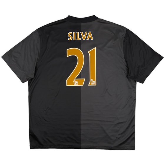 2013-14 Manchester City Away Shirt Silva #21 - 8/10 - (XXL)