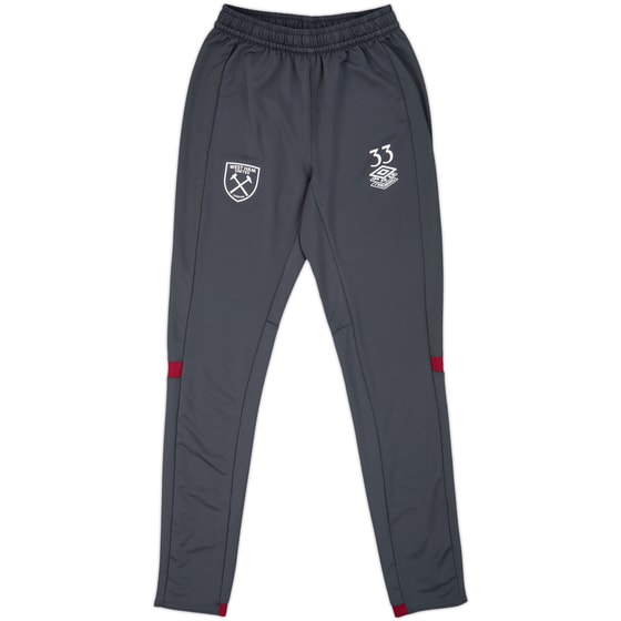 2022-23 West Ham Umbro Player Issue Track Pants/Bottoms #33 - 9/10 - (S)
