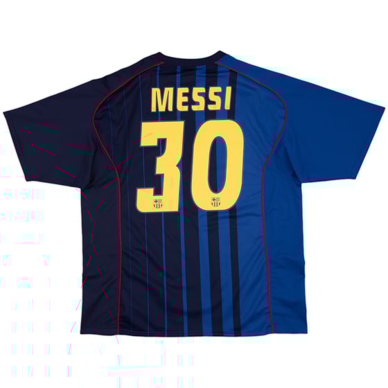 2004-05 Barcelona Basic Away Shirt Messi #30 - 8/10 - (XXL)