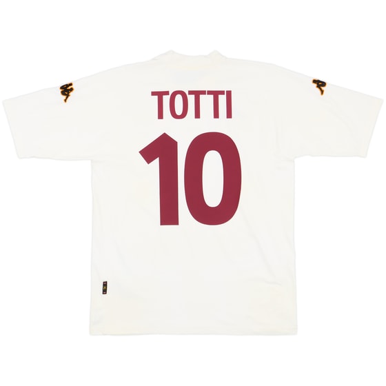 2000-01 Roma Away Shirt Totti #10 - 7/10 - (XL)