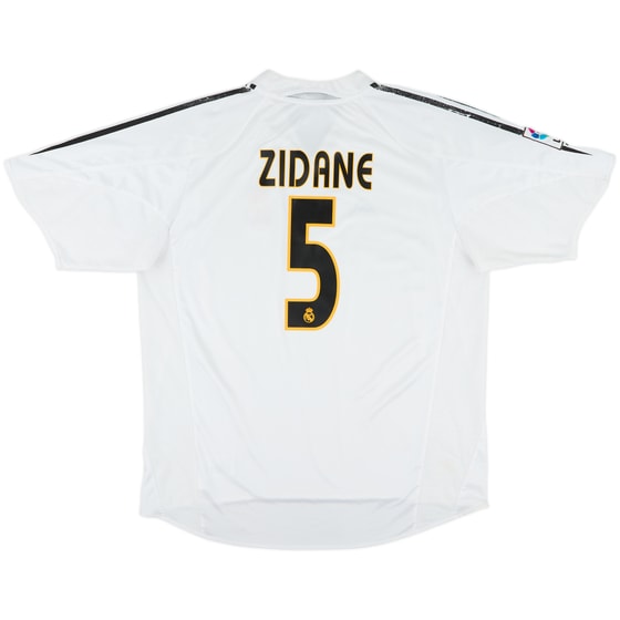 2004-05 Real Madrid Home Shirt Zidane #5 - 5/10 - (XL)