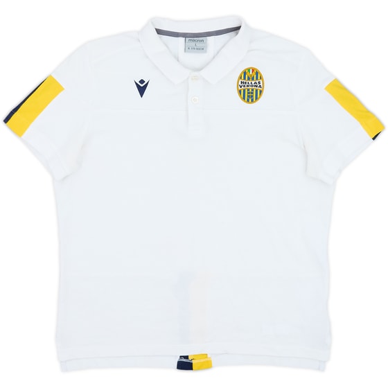 2019-20 Hellas Verona Macron Polo Shirt - 6/10 - (L)
